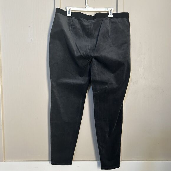 Eileen Fisher NWT Womens Corduroy Pull On Pants XL Bark Legging Organic Cotton - Picture 2 of 12
